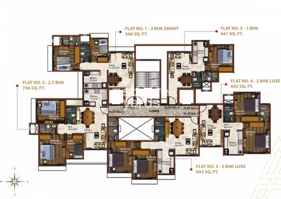 Akshay Paradise in Tilak Nagar, Mumbai @ 1.11 Cr - Floor Plans ...