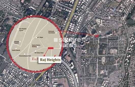 Raj Heights GTB Nagar Location Image