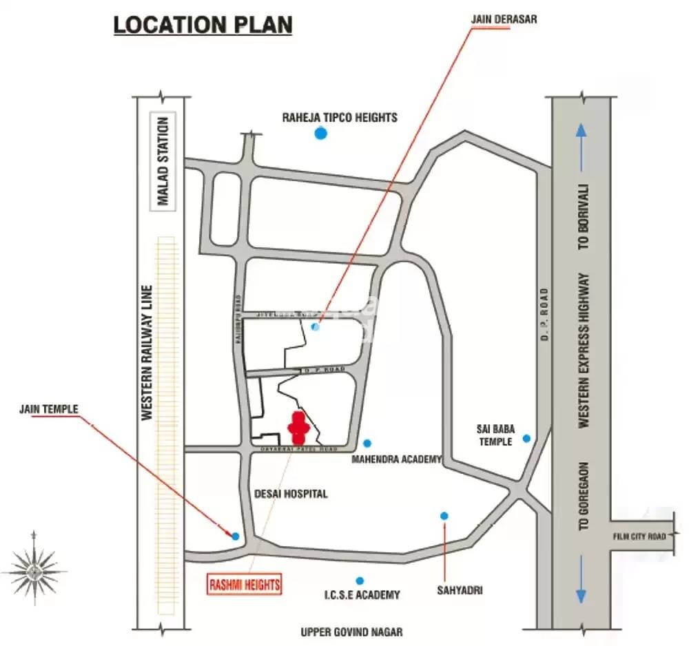 AMANN Rashmi Heights Location Image