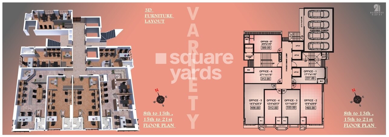 Amar 21 Business Elites Floor Plans 3
