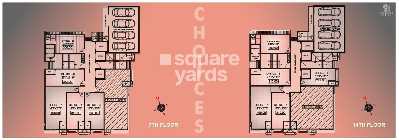 Amar 21 Business Elites Floor Plans 4