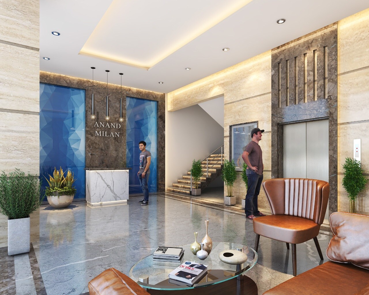 Anand Milan Lift Lobby Image