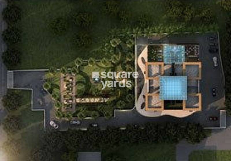 Anchor-Sky-D_an aerial view of a building with a train on top of it