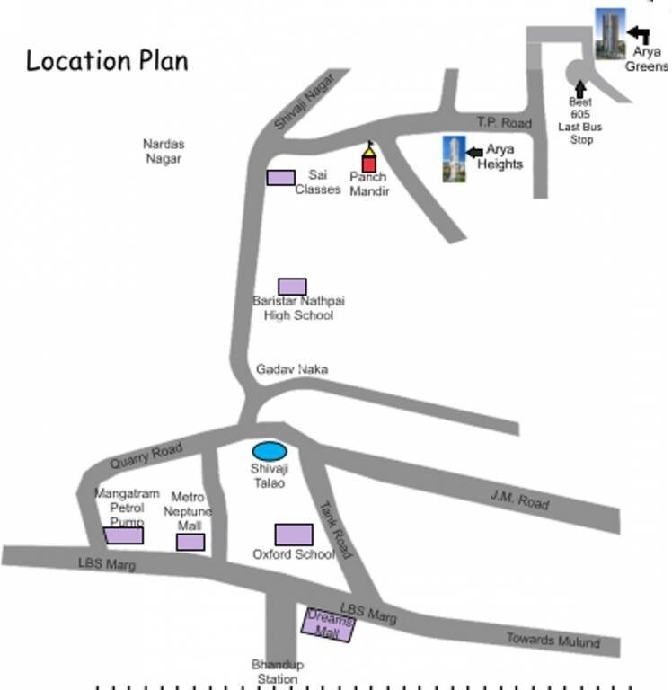 Anushka Arya Greens Location Image