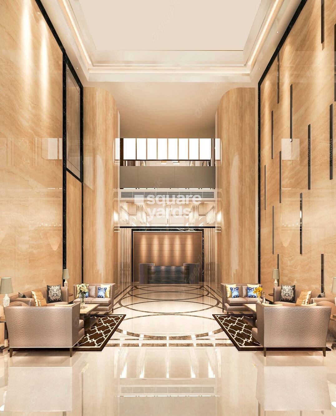 Apex Green Wood Lift Lobby Image