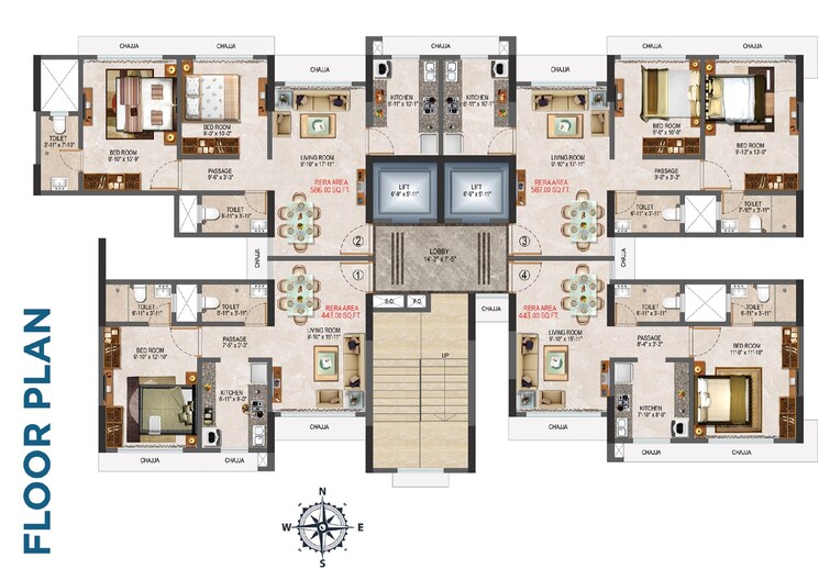 Aquarock Aquarose Floor Plans