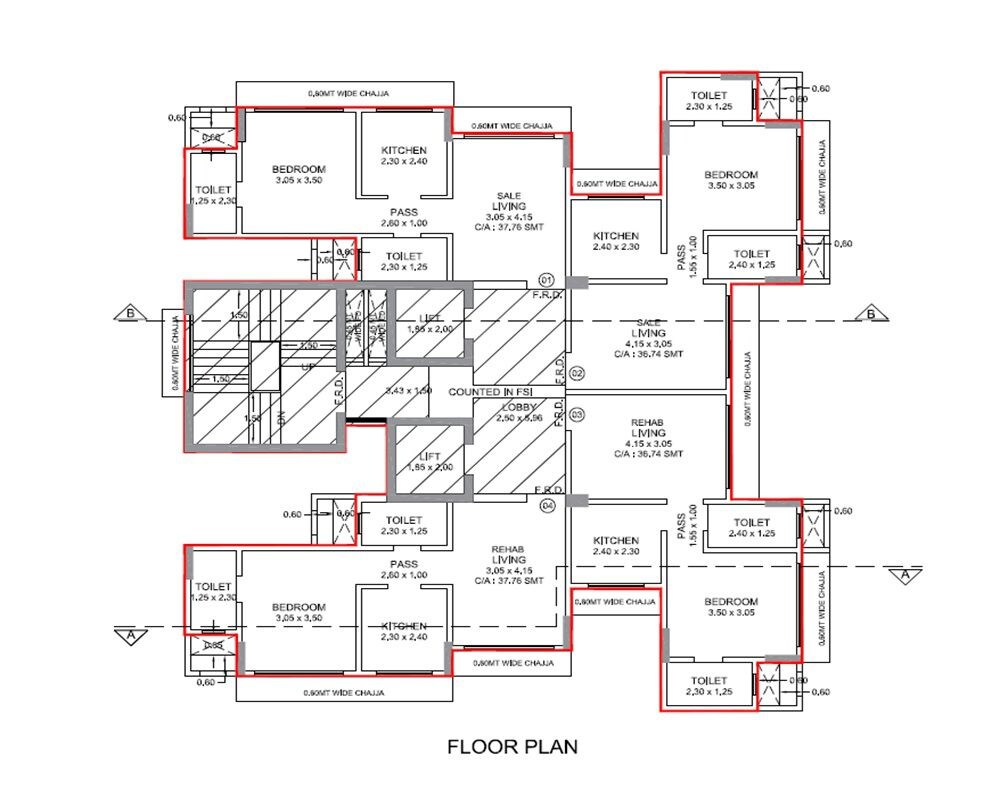 Arak Ayesha Residency Floor Plans