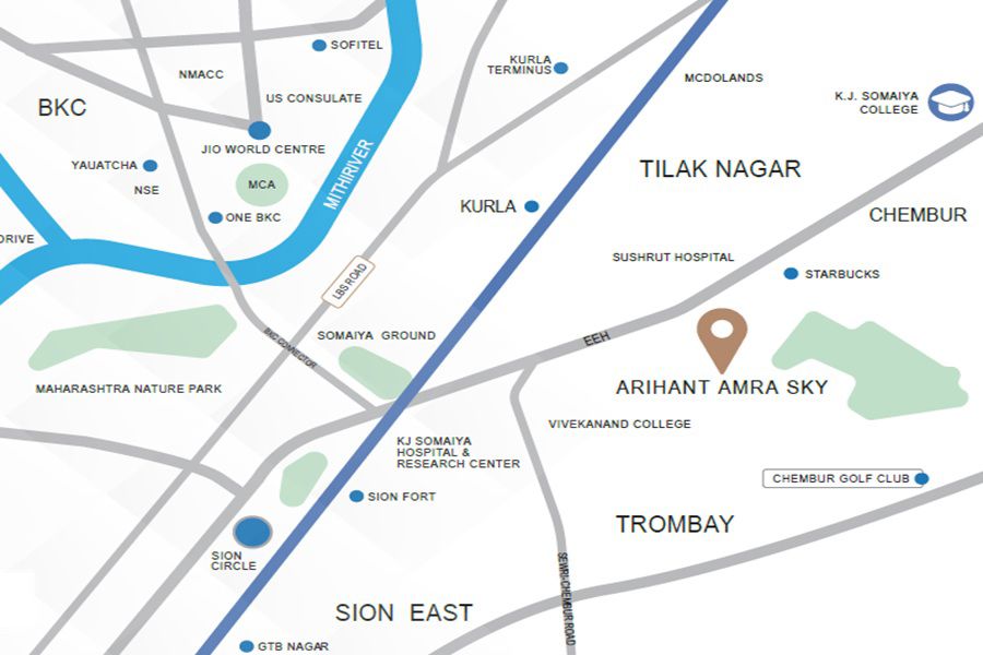 Arihant Amara Sky Location Image