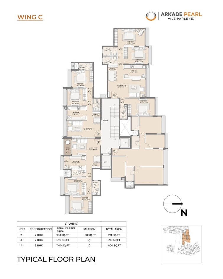 Arkade Pearl Floor Plans 1