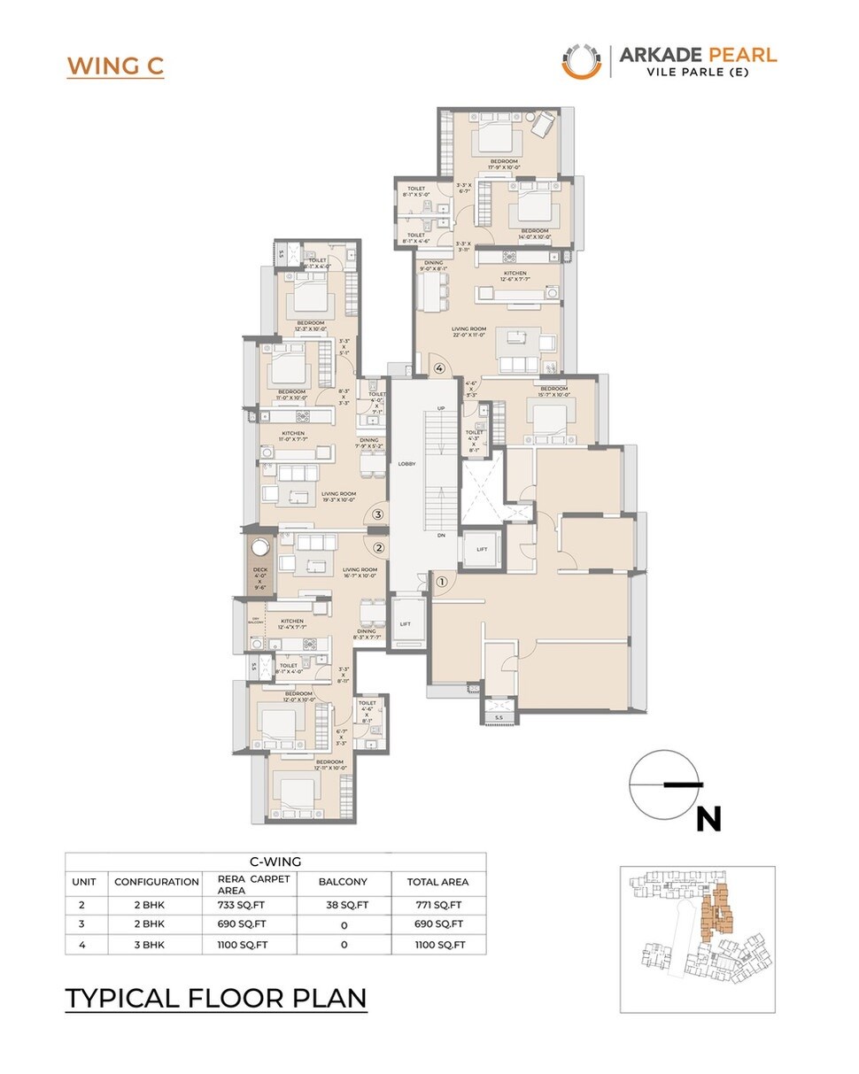 Arkade Pearl Floor Plans 1