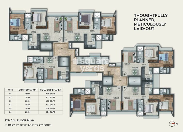 Arkade Serene Floor Plans