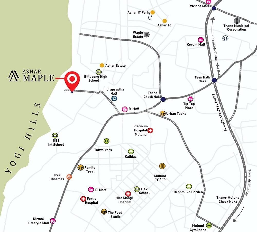 Ashar Maple Heights Location Image