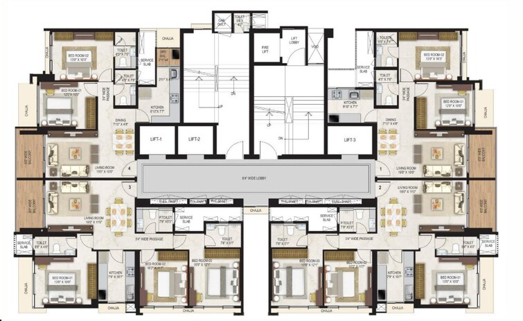 Ashray Jaswanti Jewel Floor Plans