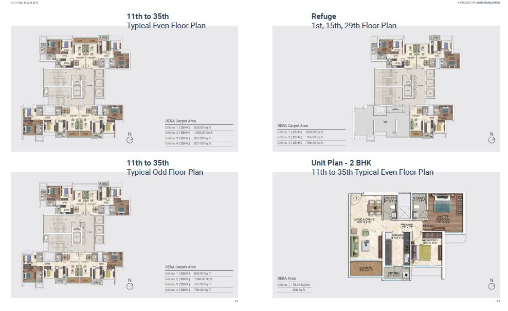 Asmi Legacy Floor Plans