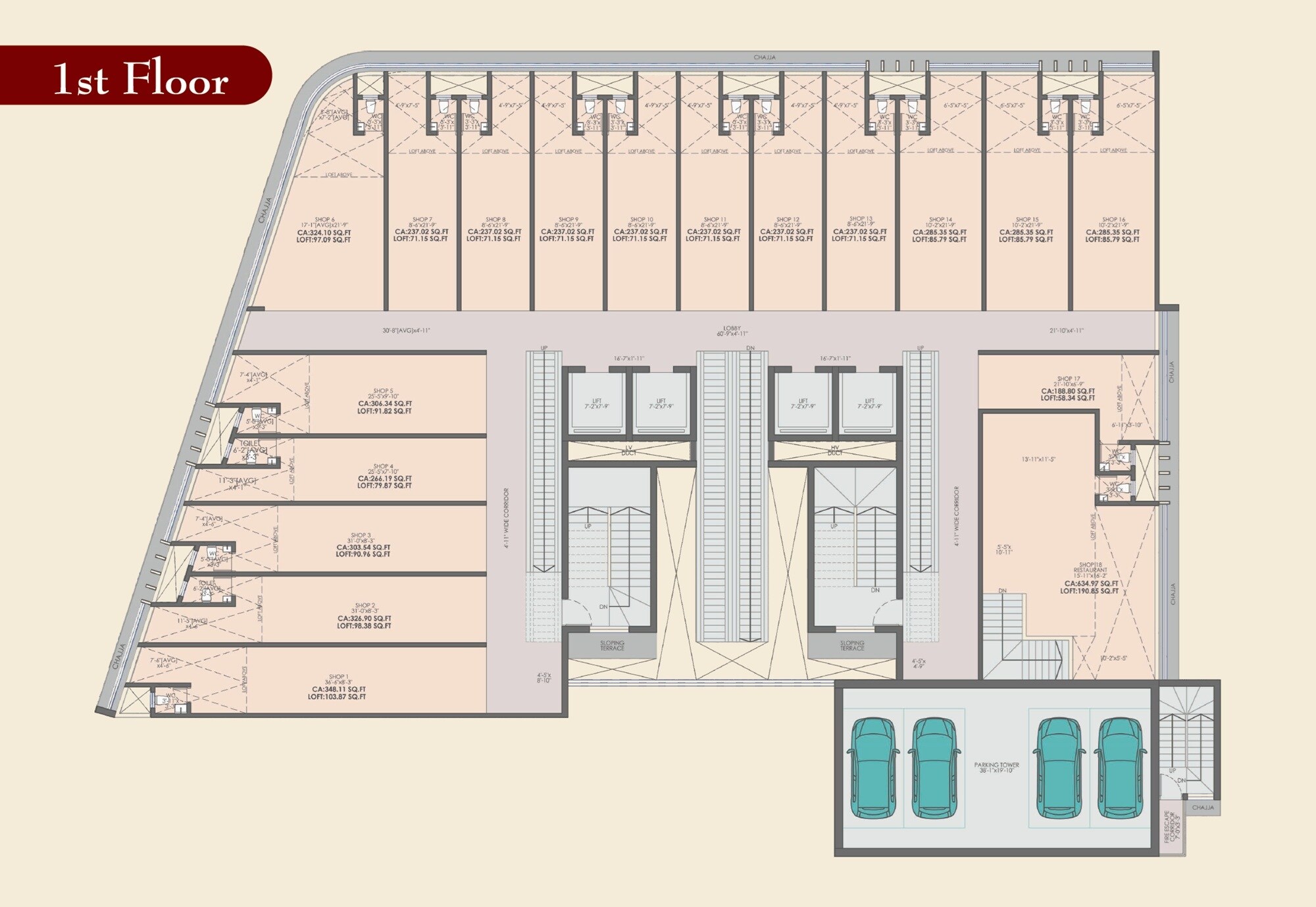 Avira Jewellery Hub Floor Plans 1