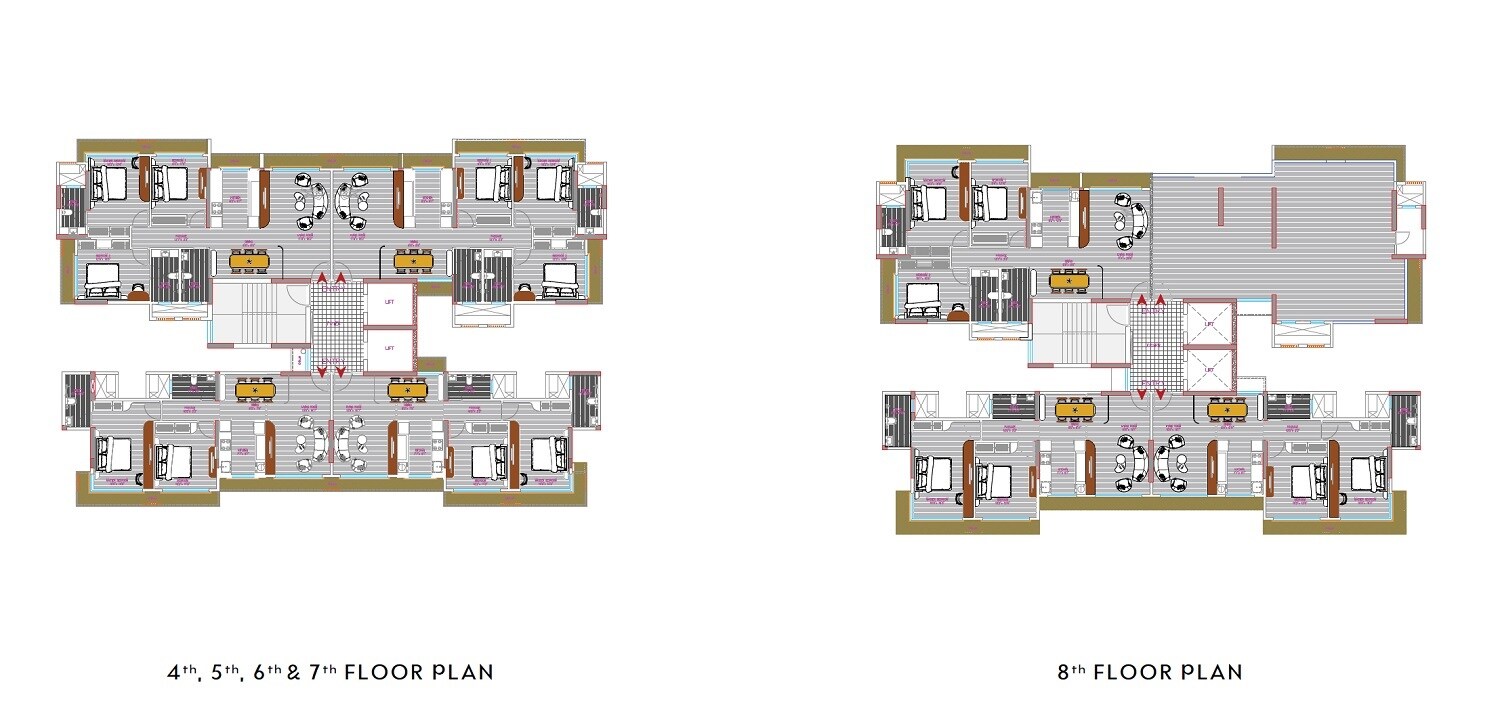 B Chopda Aurus Floor Plans