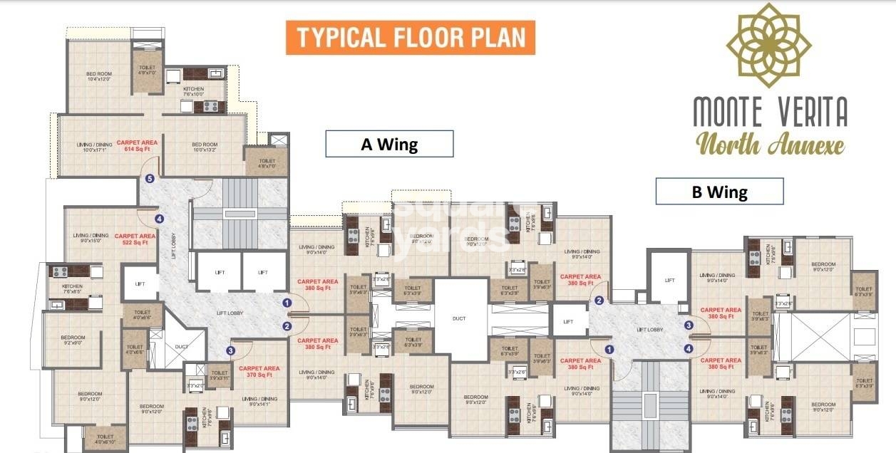 B G Shirke Monte Verita North Annexe Floor Plans