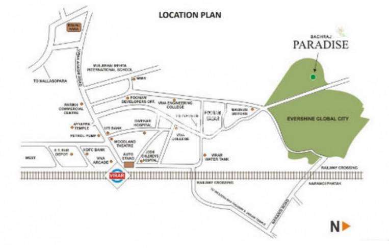 bachraj paradise project location image1