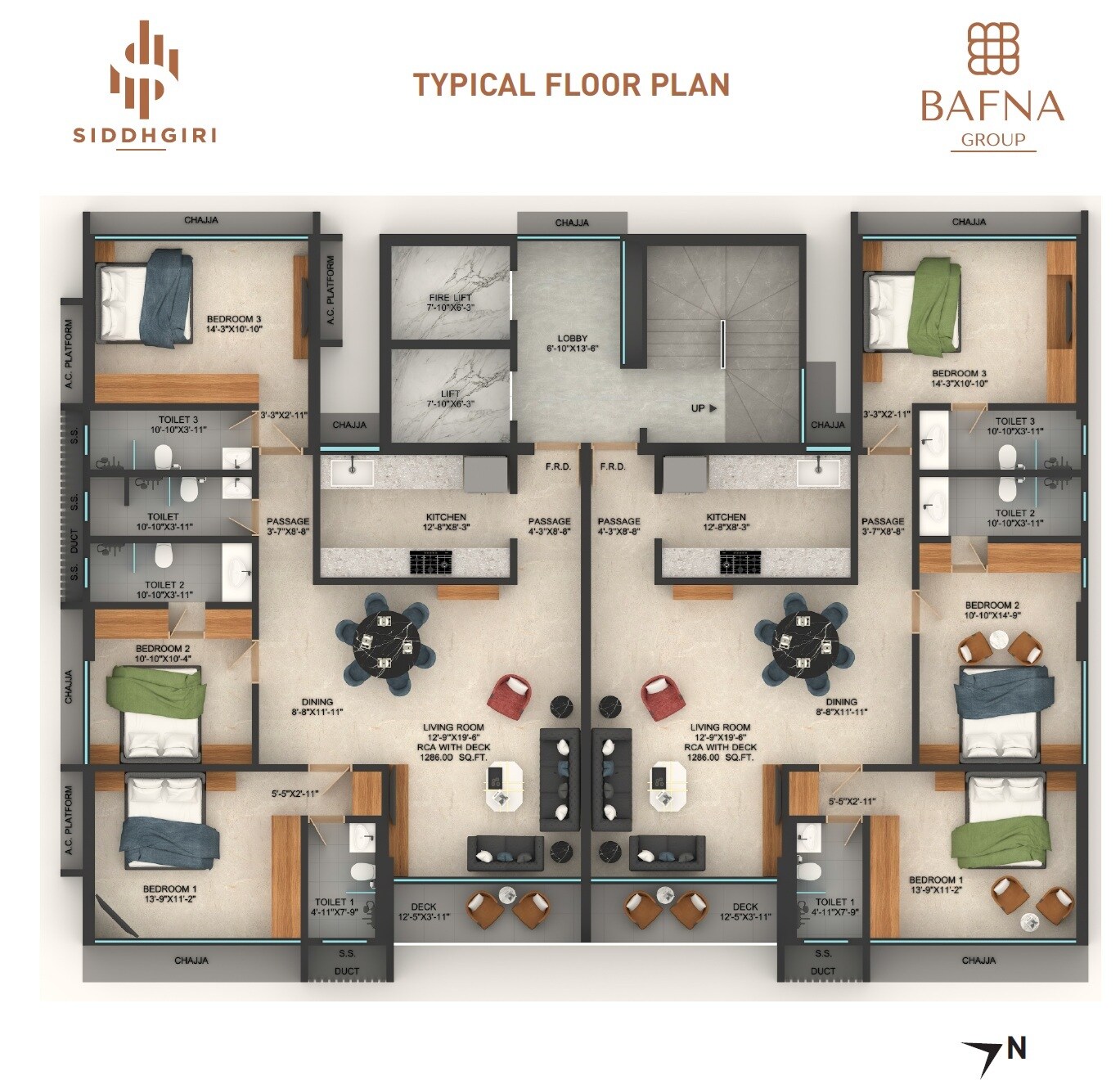 Baf Na Siddhgiri Floor Plans