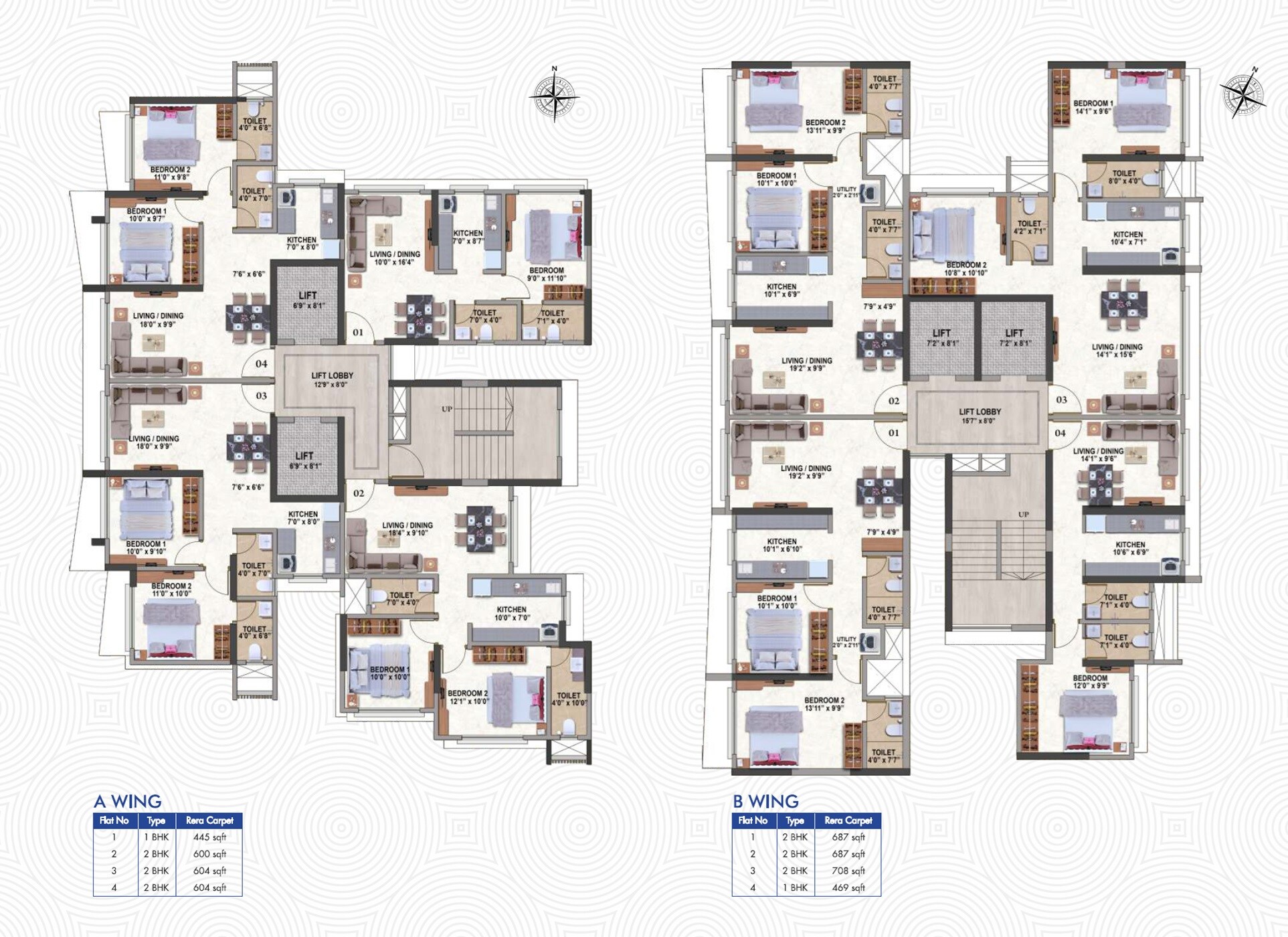 Balaji Heights Borivali Floor Plans