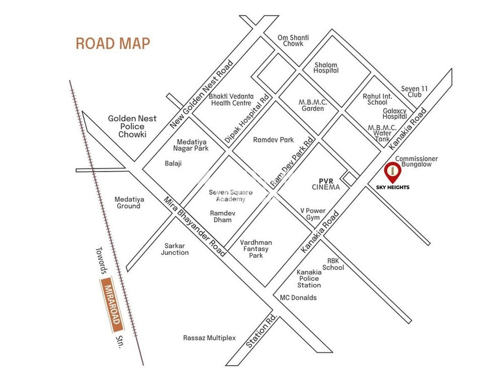 Balaji Sky Heights Location Image