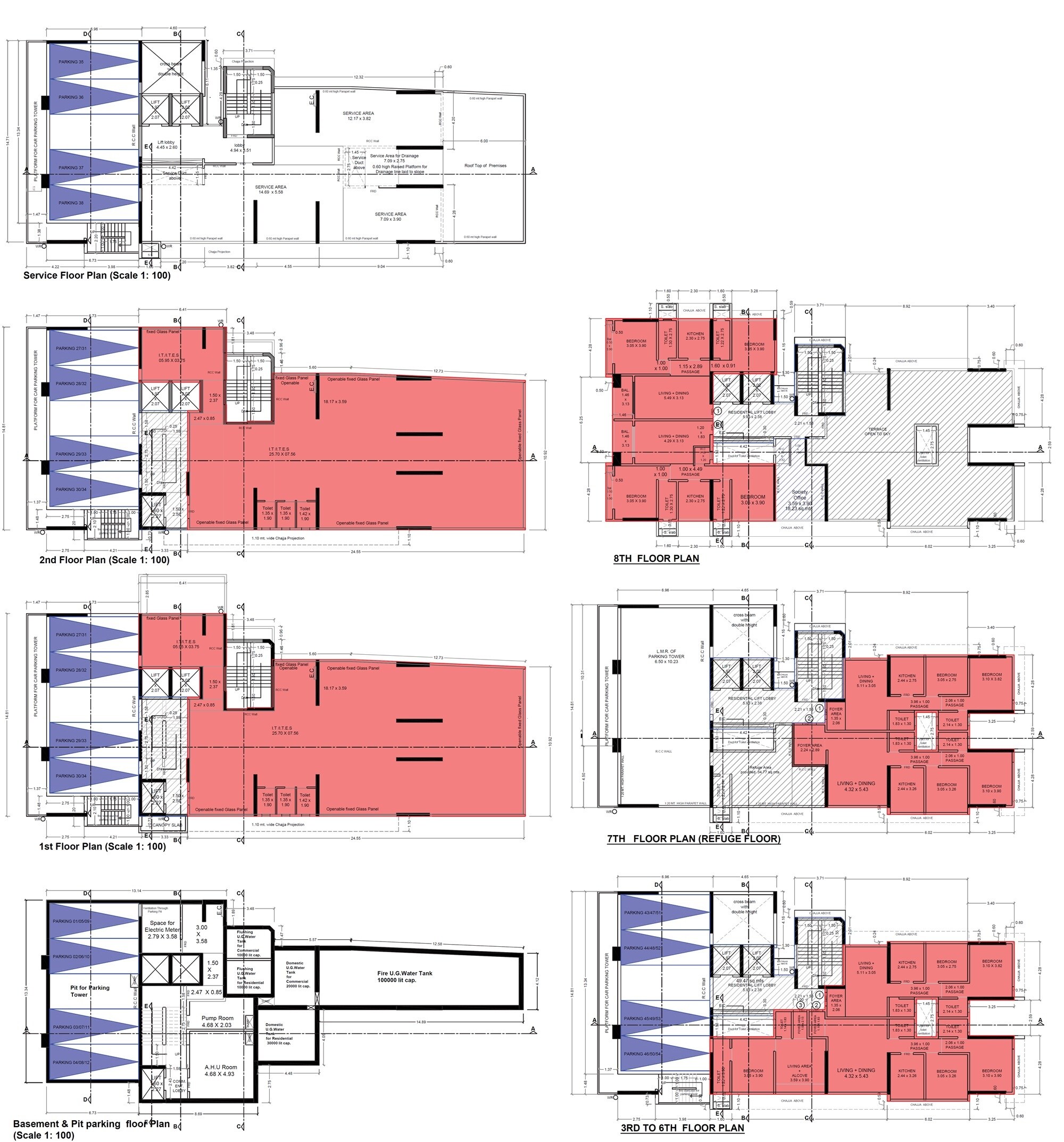 BB Anmol Residency Floor Plans