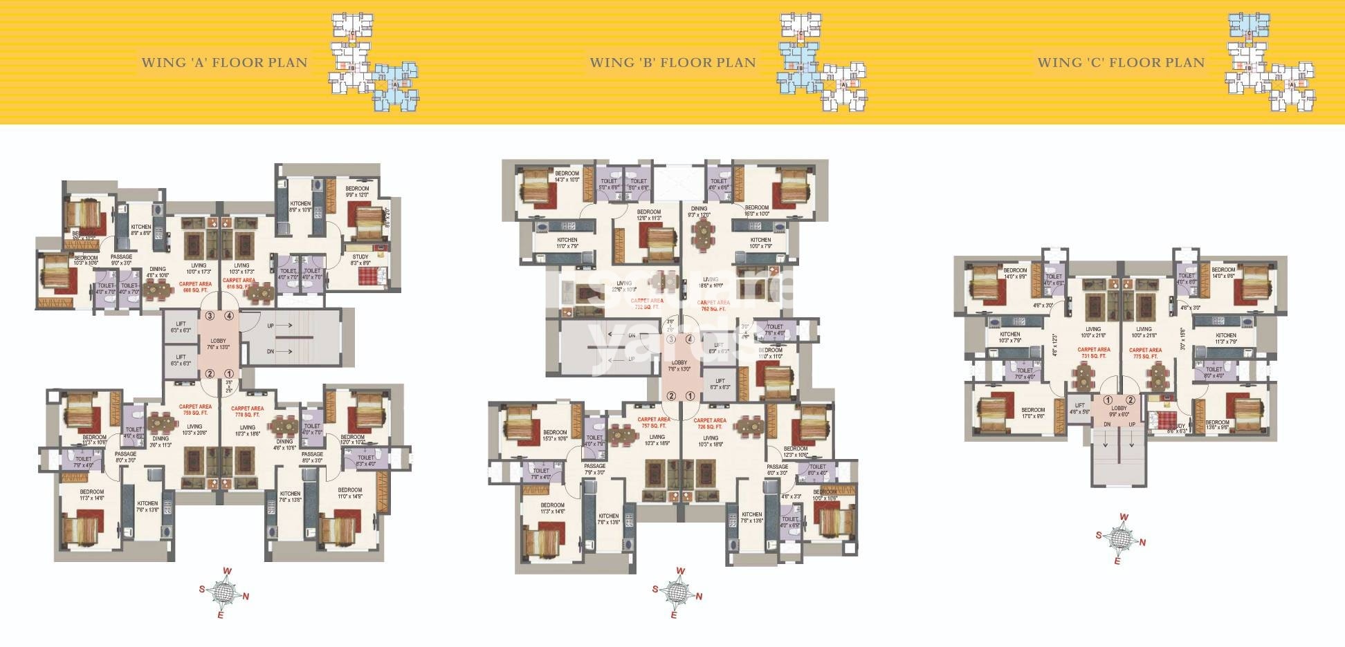 Better Parijat Towers Floor Plans