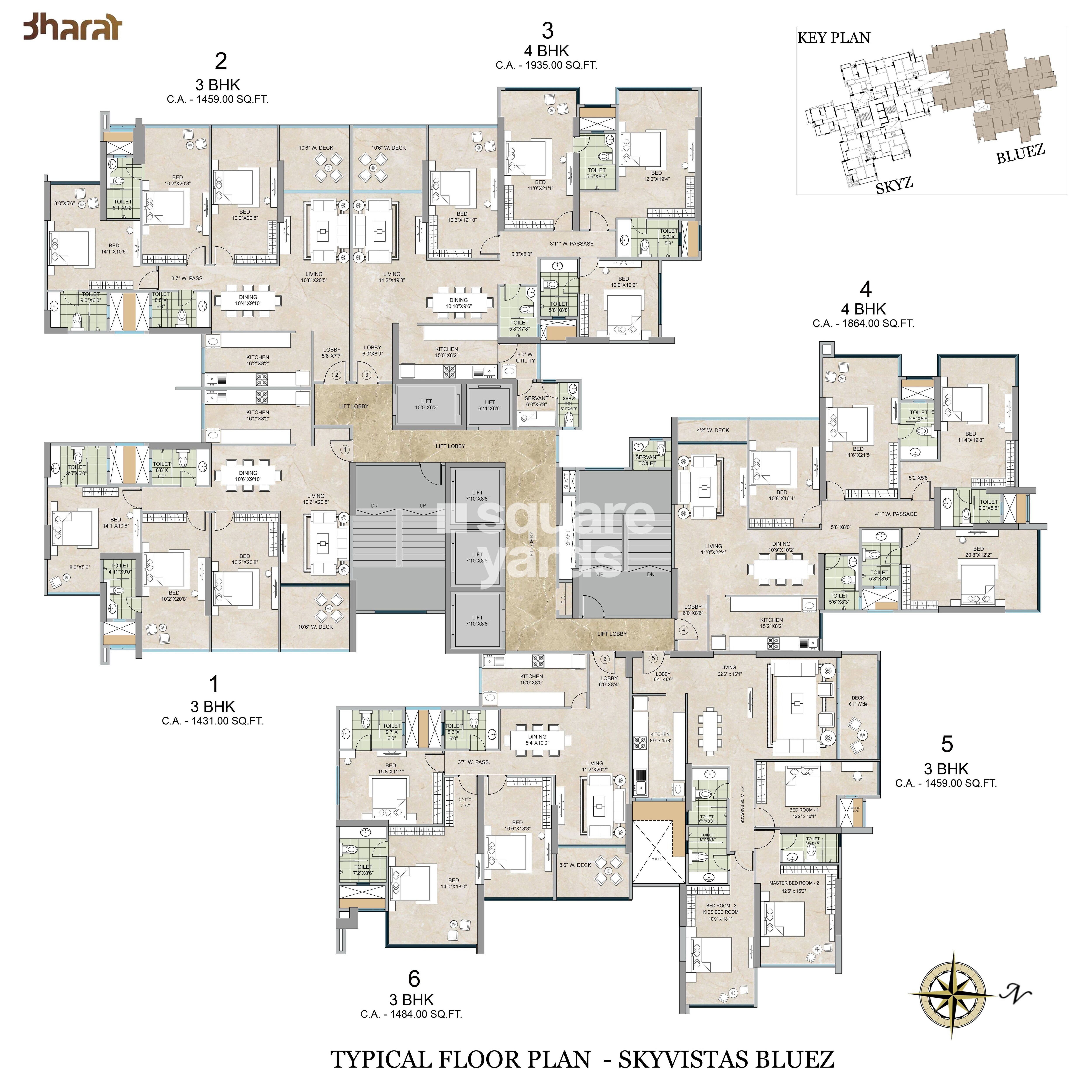 Bharat Skyvistas Floor Plans