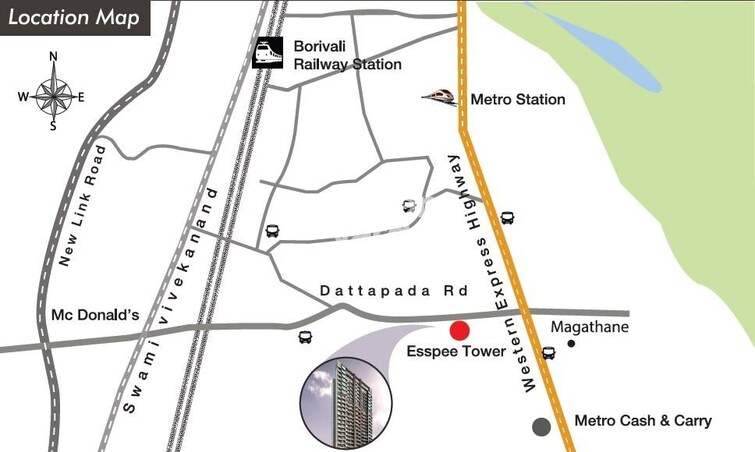 Bhatia Esspee Towers Location Image