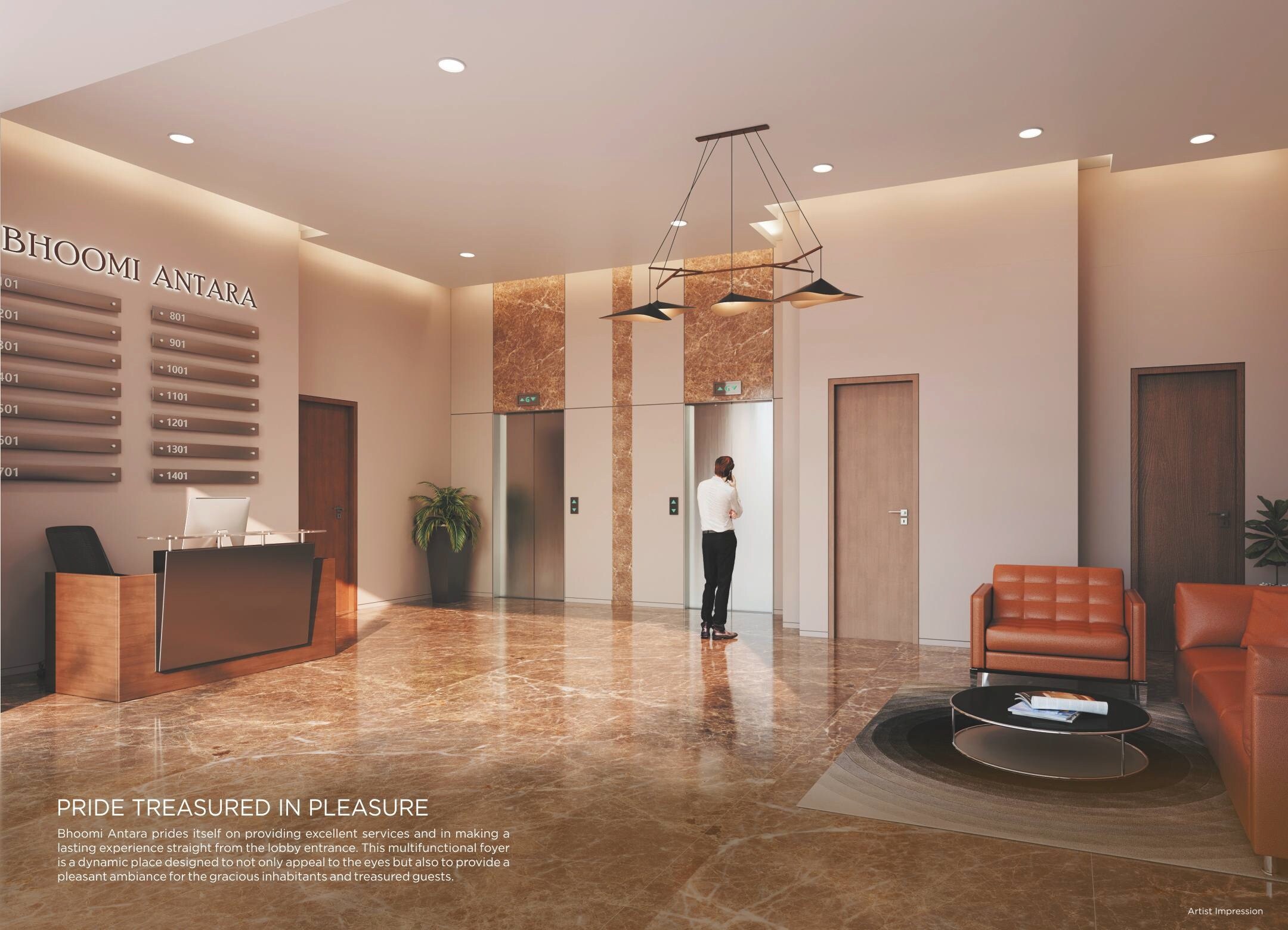 Bhoomi Antara Lift Lobby Image