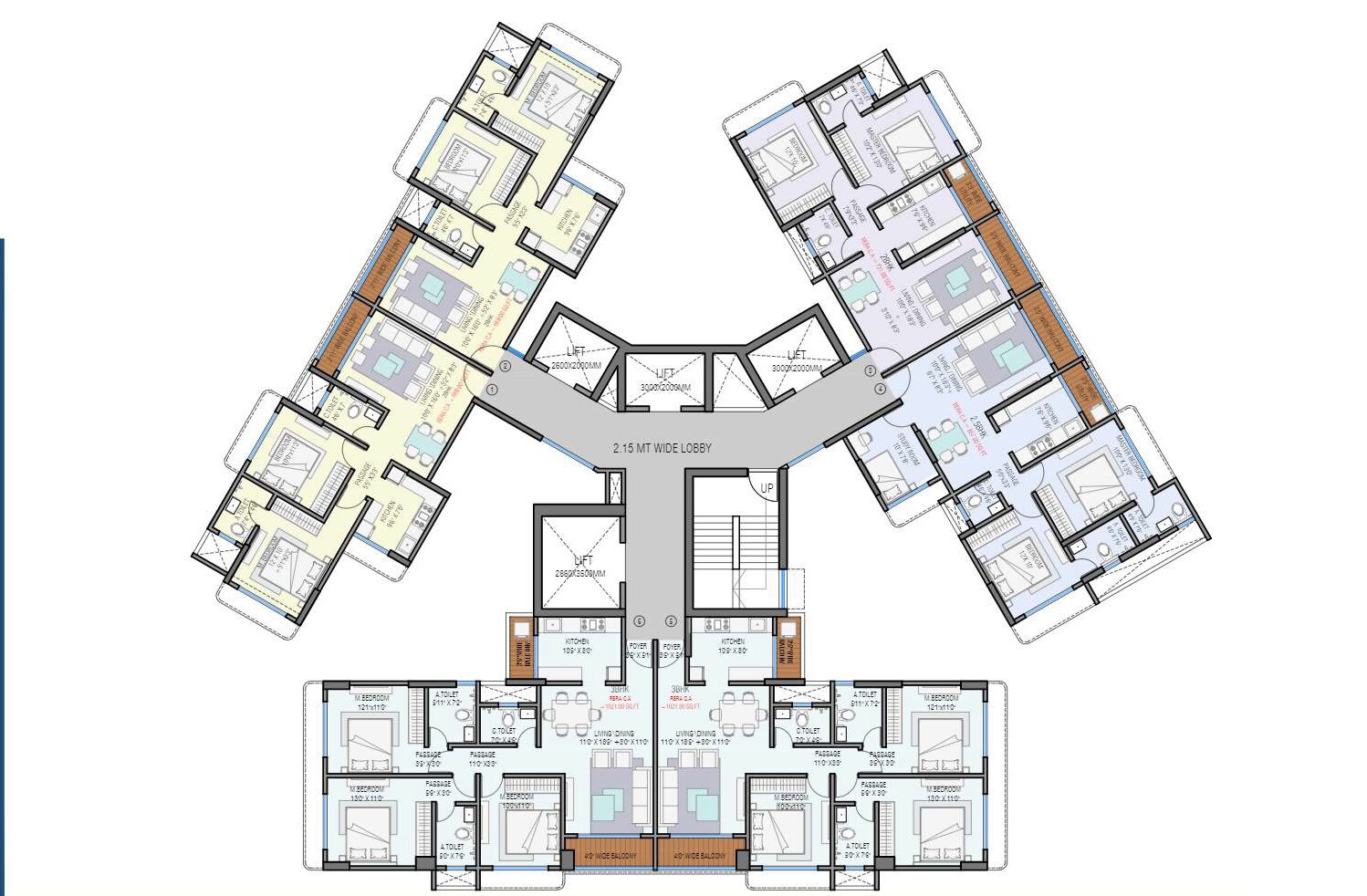 Bhutra Mangal Karini Sky Breeze Floor Plans