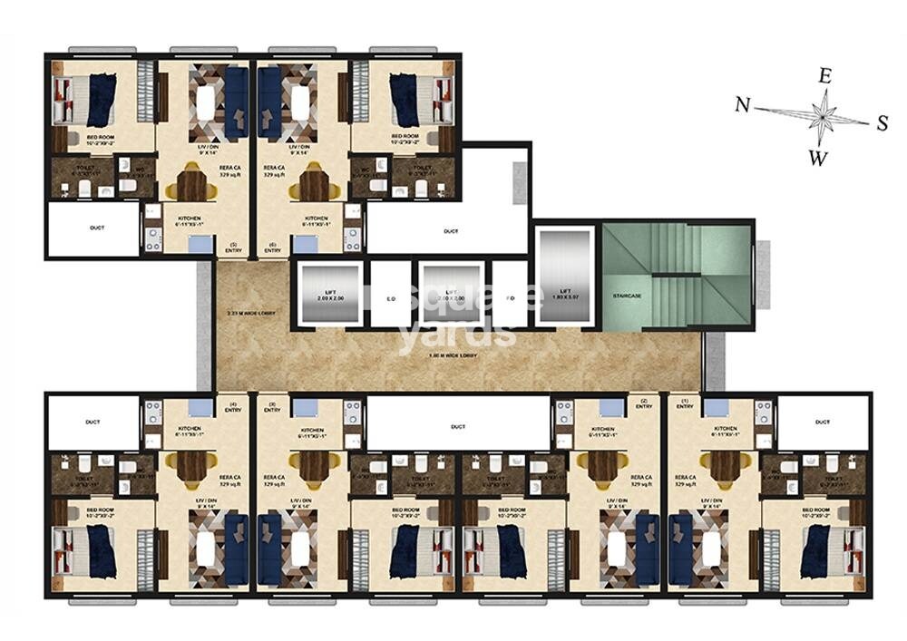 Bombay Slum Orchid Residency Floor Plans