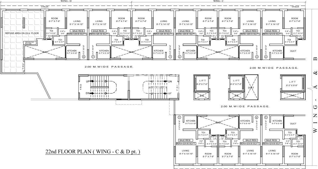 Bombay Slum Orchid Residency Floor Plans