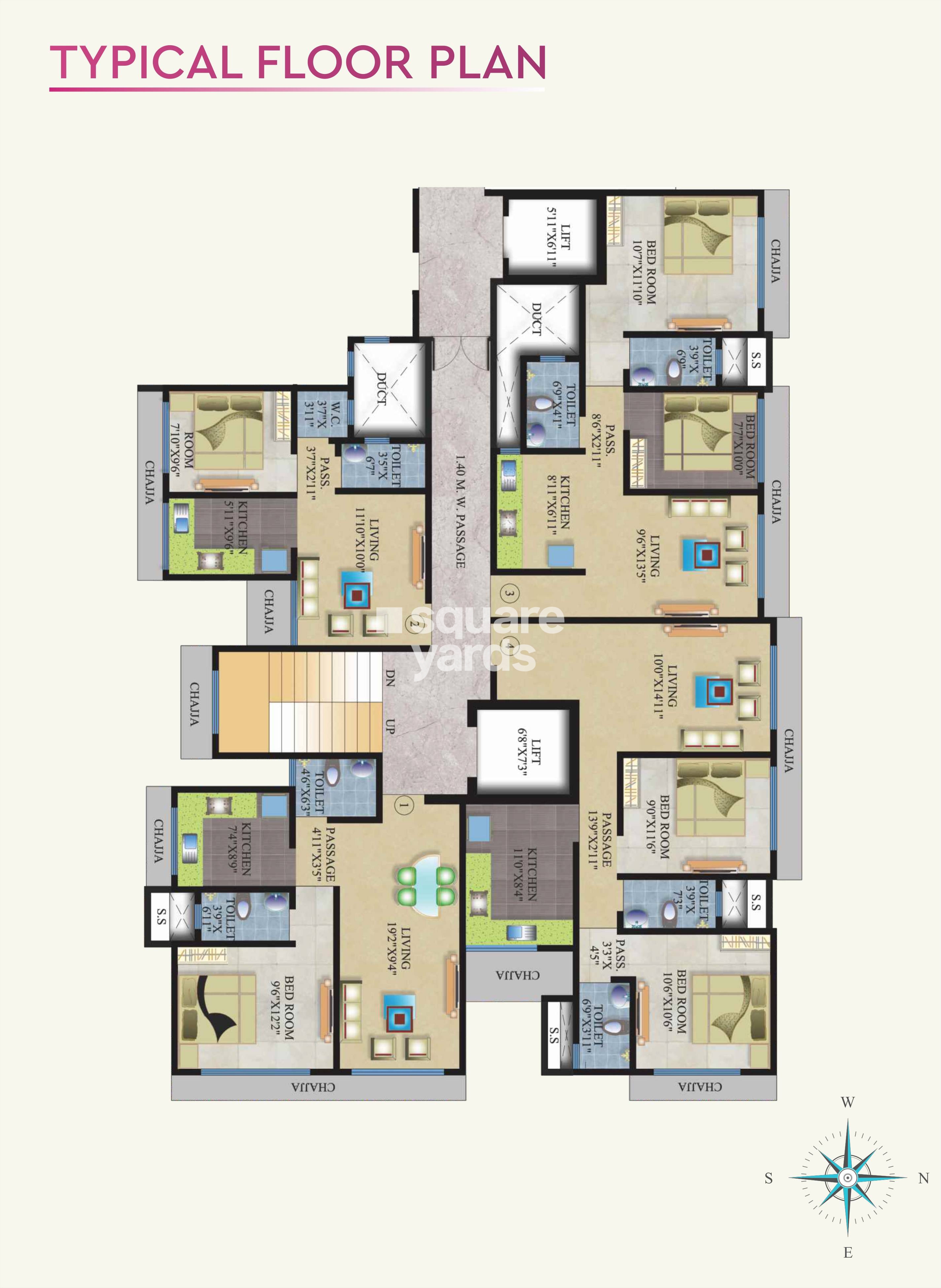 Buildtech Shree Krishna Kunj Floor Plans