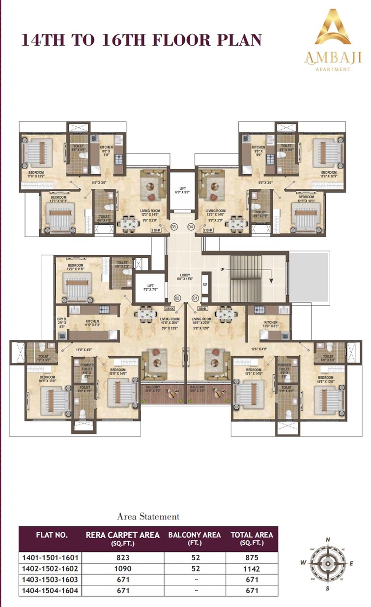 Builtron Ambaji Apartment Floor Plans 2