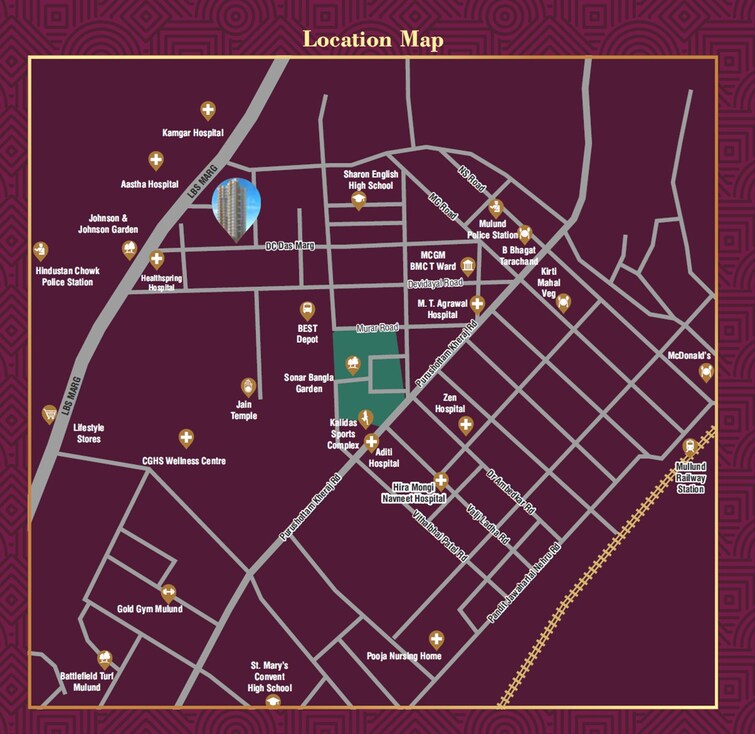 Builtron Ambaji Apartment Location Image