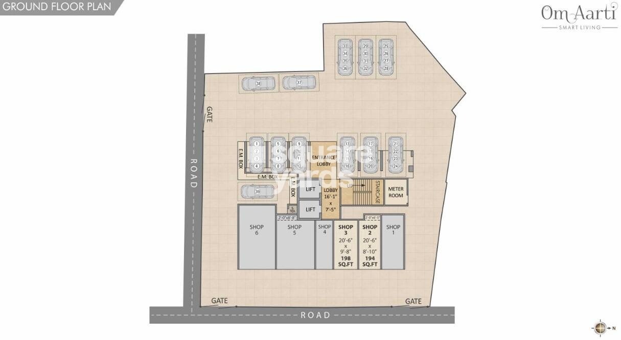 CH Om Aarti Floor Plans