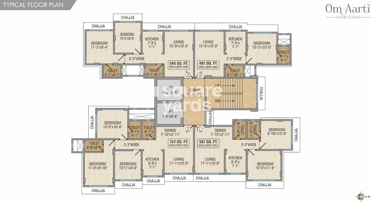 CH Om Aarti Floor Plans