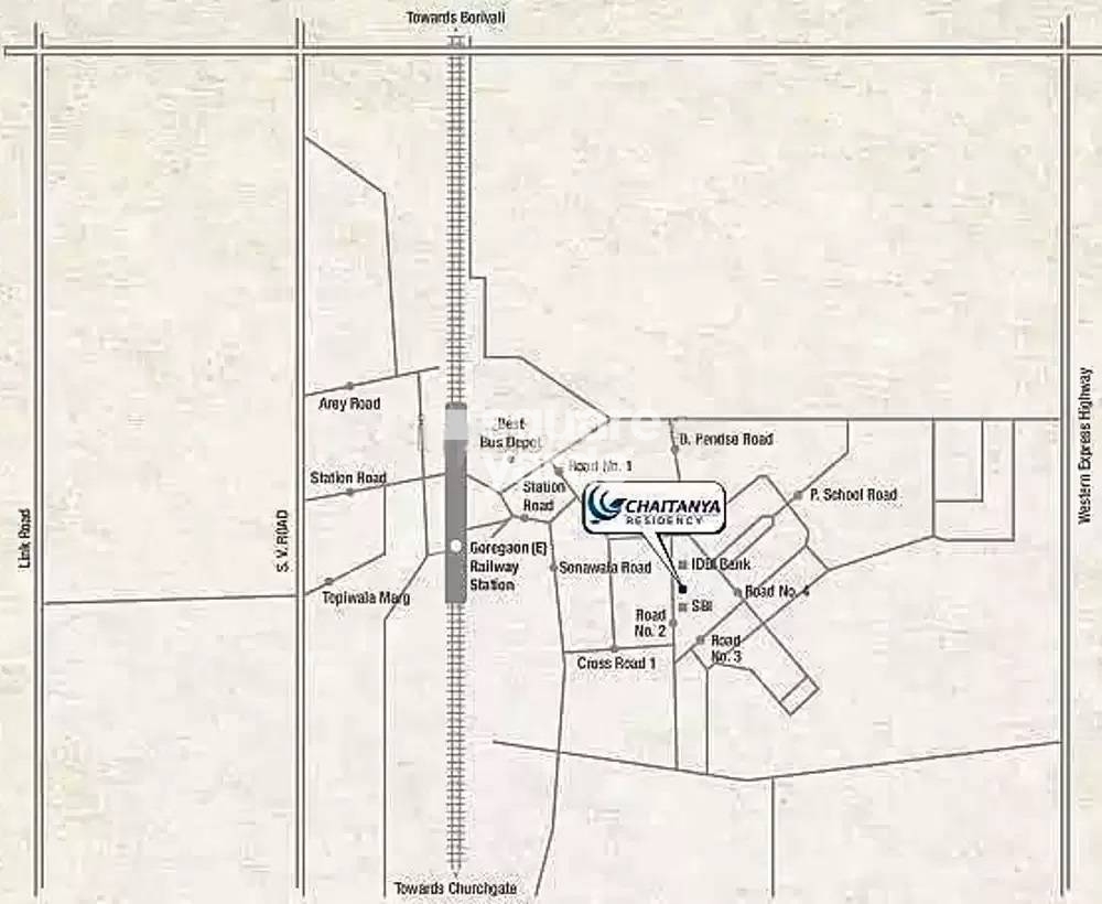 Chaitanya Residency Goregaon Location Image