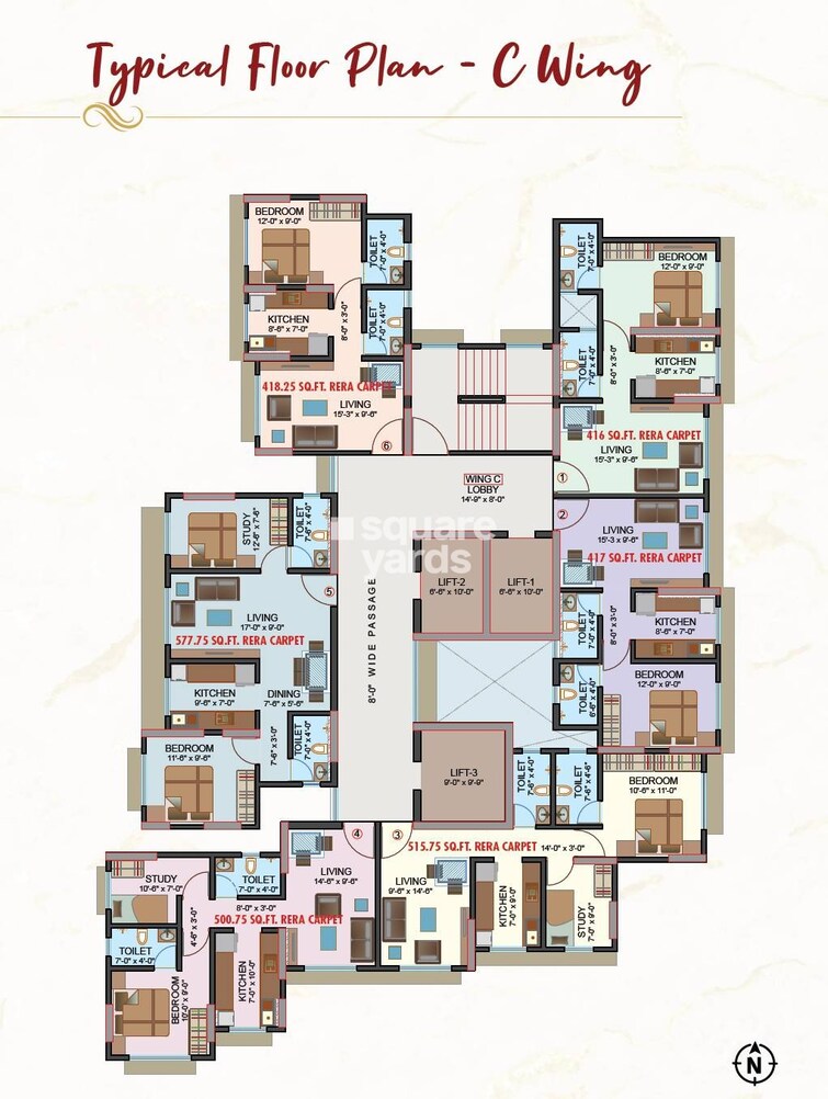 Chandiwala Pearl Regency Floor Plans 3
