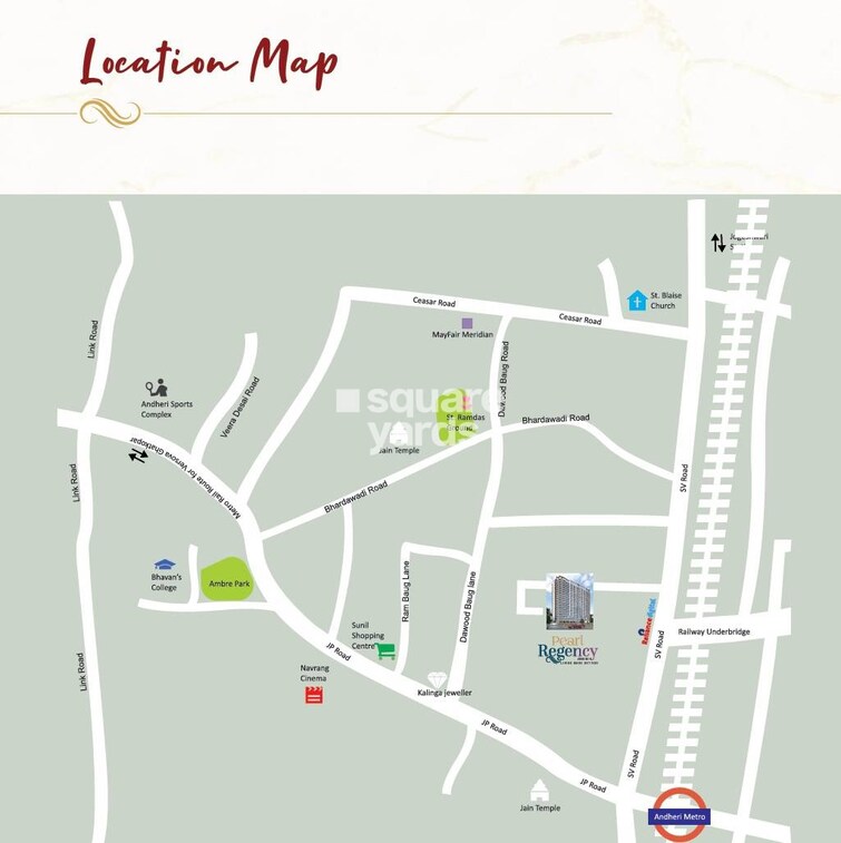 Chandiwala Pearl Regency Location Image