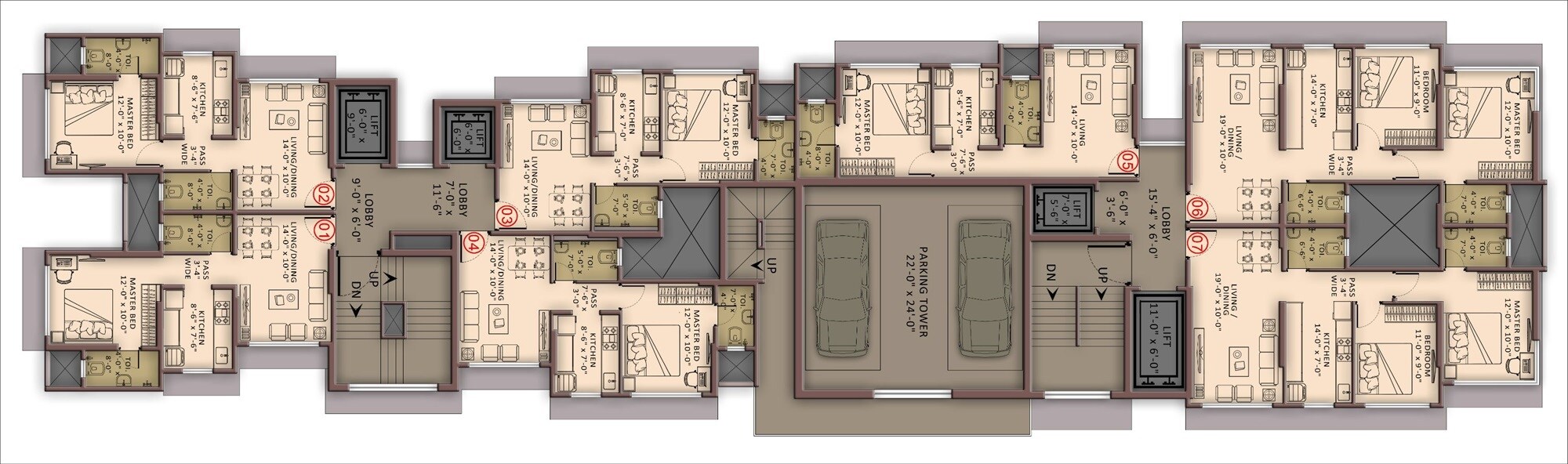 Charkop Abhilasha CHSL Floor Plans