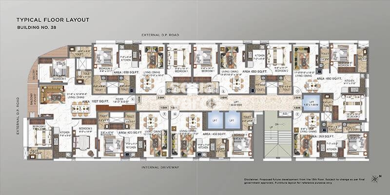 Choice Ambe Darshan Floor Plans