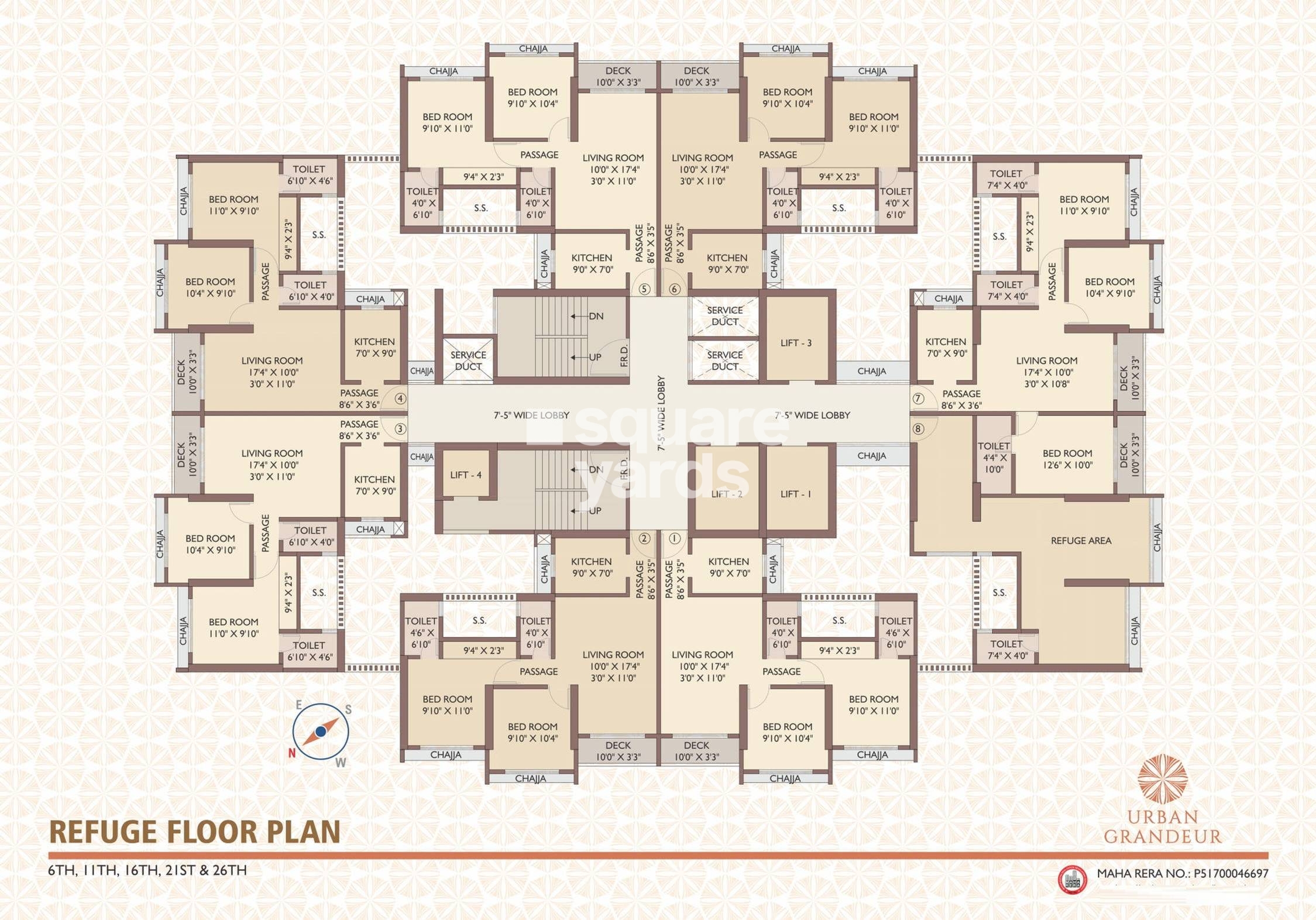 Cllaro Urban Grandeur in Mira Road, Mumbai @ 1.08 Cr - Floor Plans ...