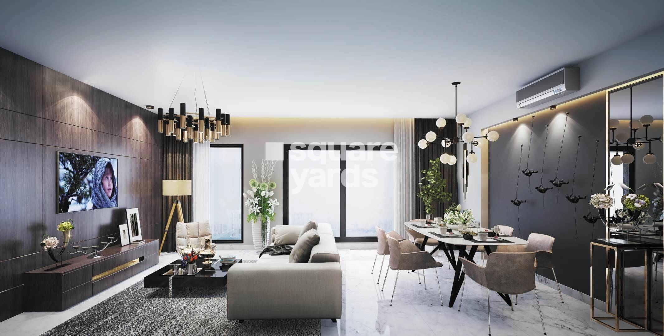 Concrete Sai Sansar Apartment Interiors