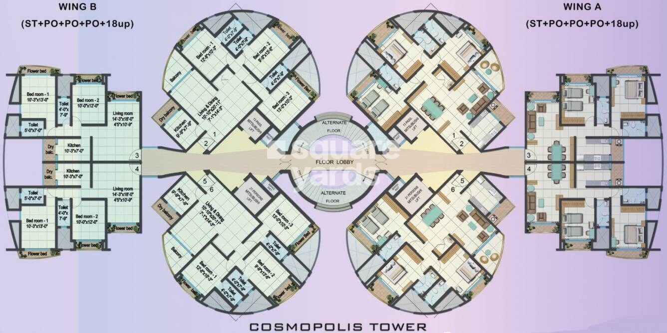 Cosmopolis Tower Floor Plans 1