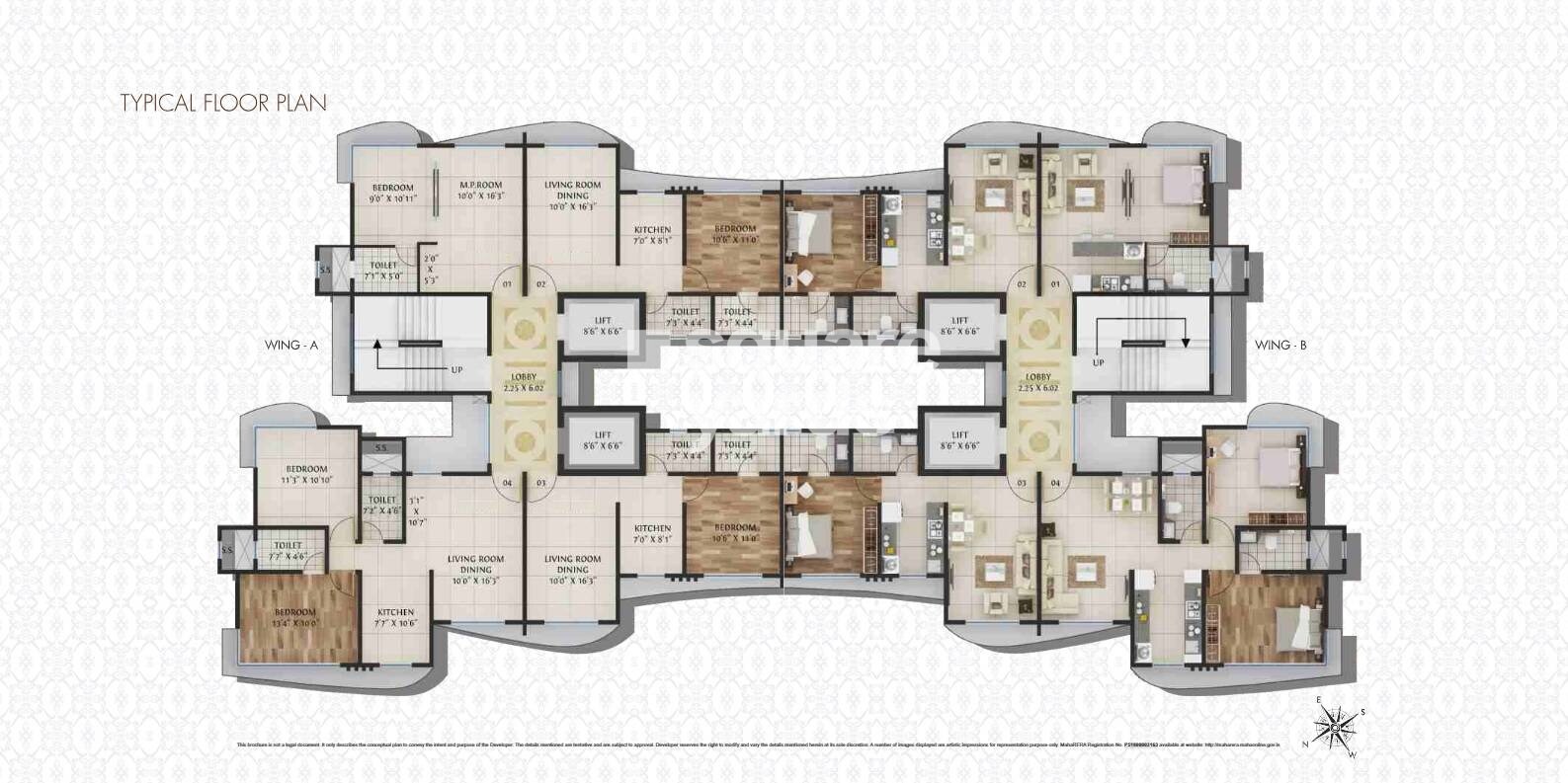 Crescent Landmark Floor Plans