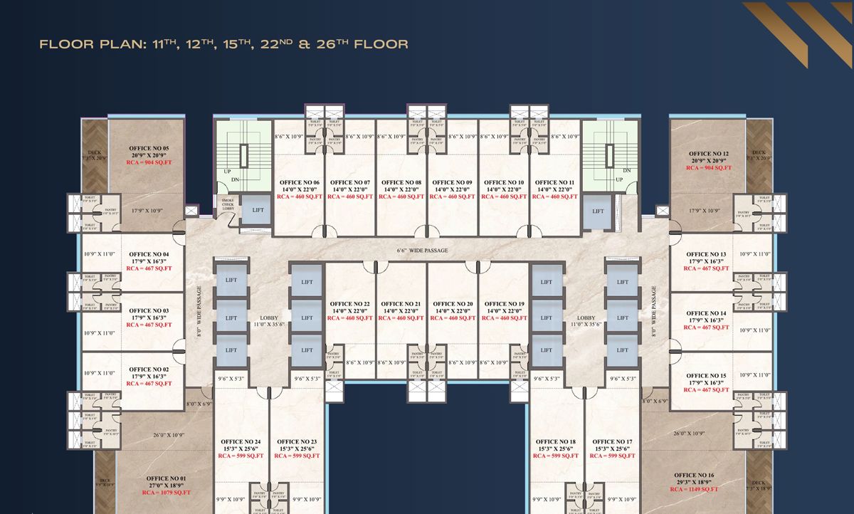 Crescent Western Trade Center Floor Plans