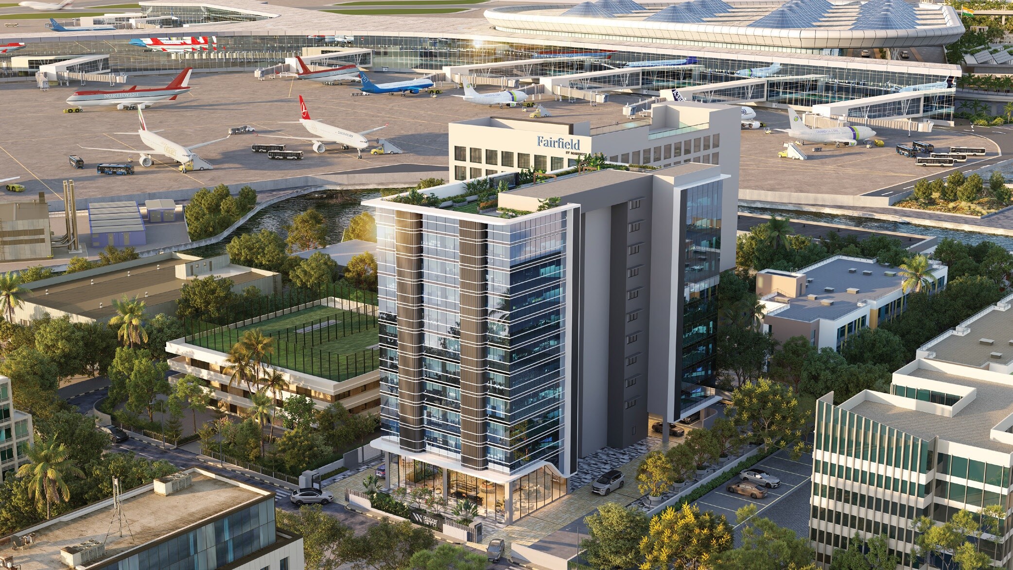 Crescent Western Trade Center Tower View