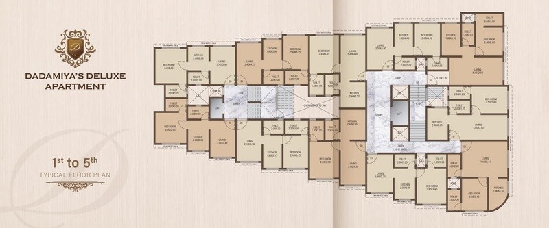 Dadamiya Deluxe Apartments Floor Plans